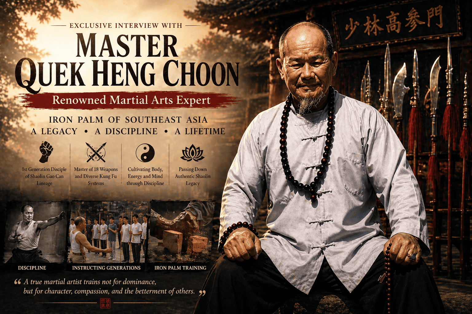 Exclusive Interview with Master Quek Heng Choon, Renowned Martial Arts Expert