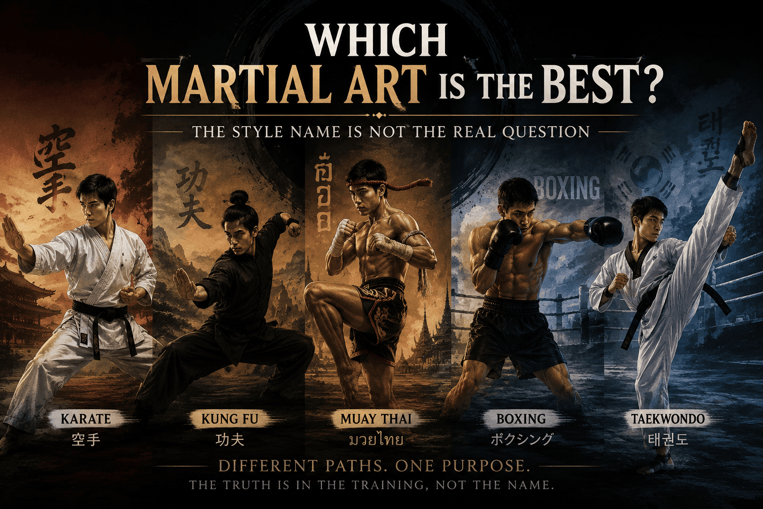 Which Martial Art Is the Best? The Style Name Is Not the Real Question